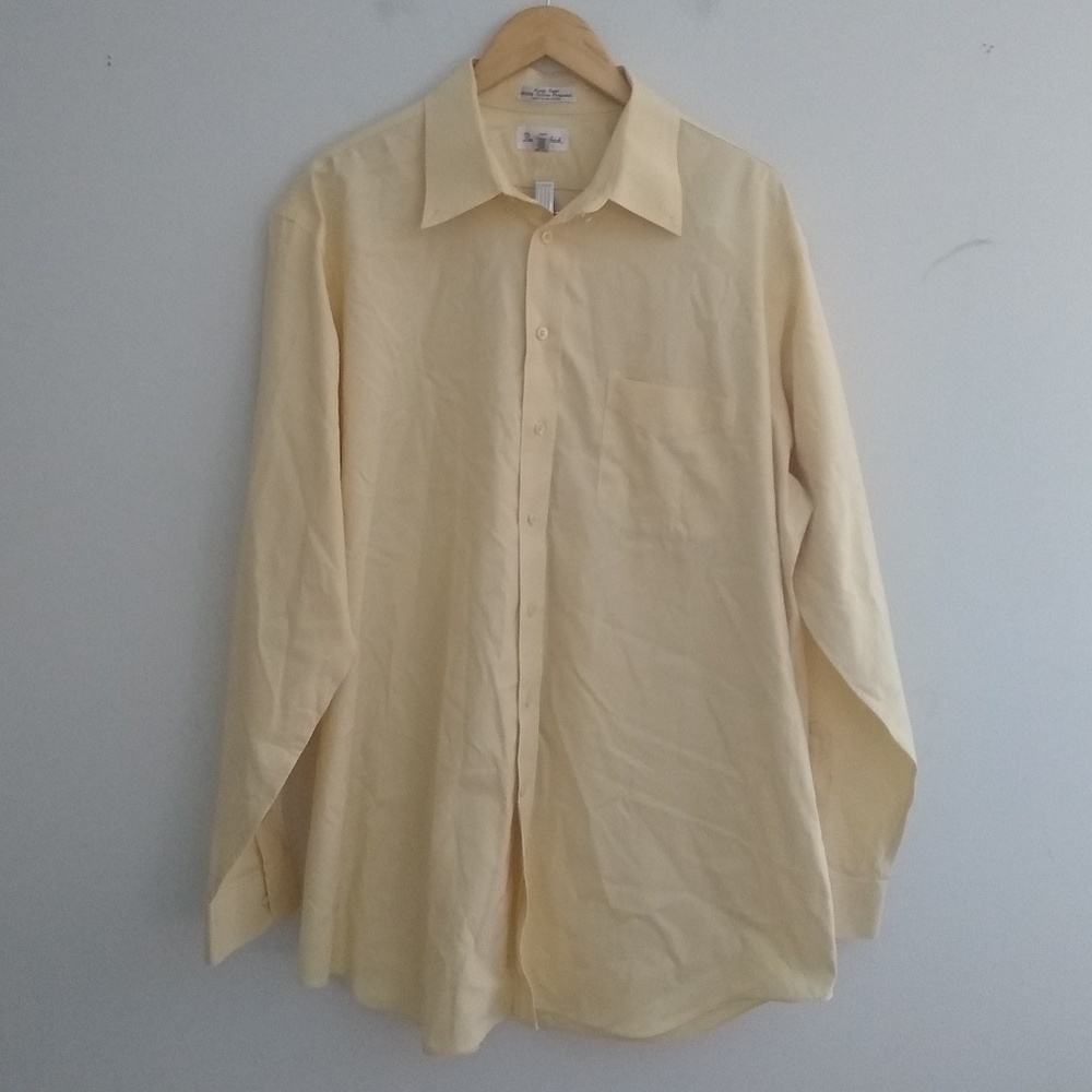 Paul Fredrick Yellow Dress Button Up Shirt